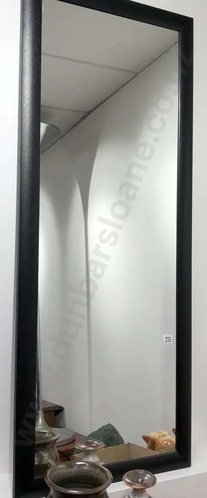 Full Length Mirror in Ebonized Frame Image 1++