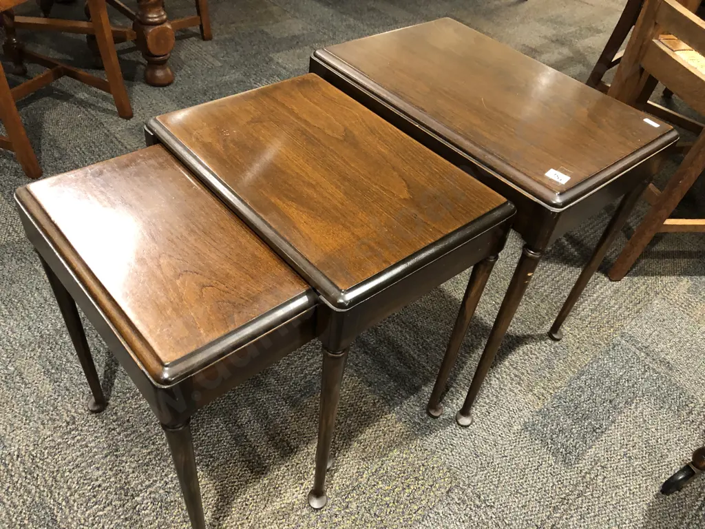 Southland Beech Nest of Tables Image 1++