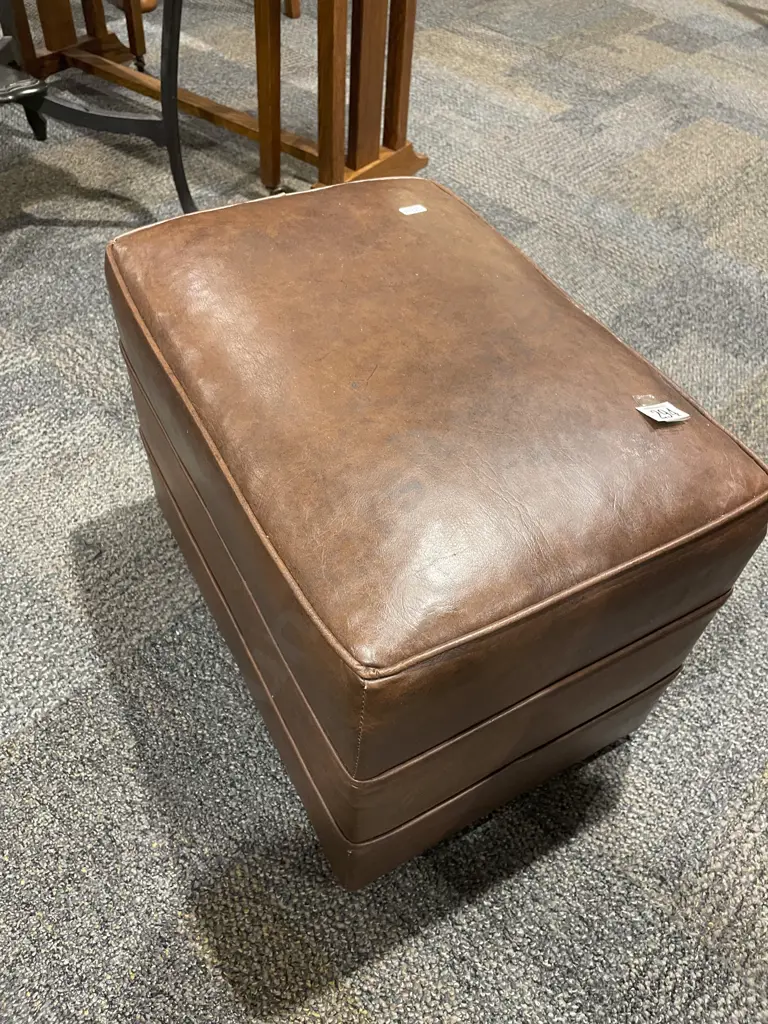 Leatherette Footstool Image 1++