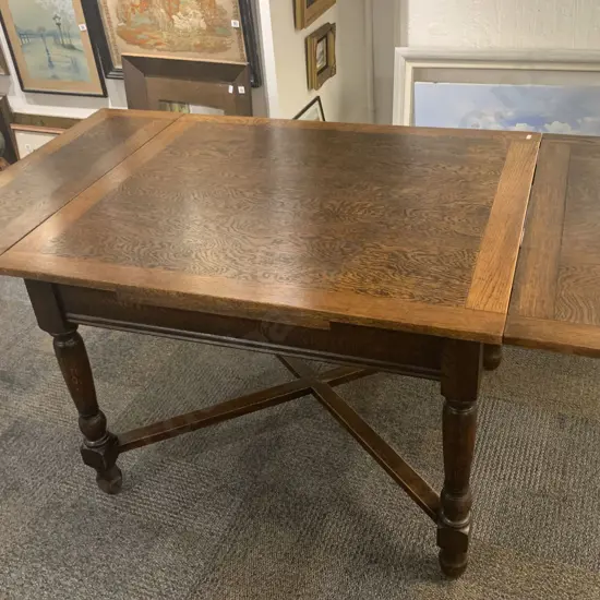 Oak Pull Out Dining Table
