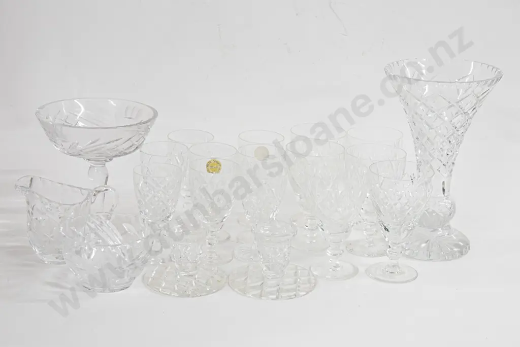 Selection of Crystal Glassware incl. Webb & Corbett Image 1++