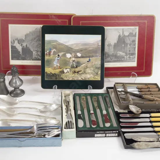 Assorted Boxed Cutlery and Placemats