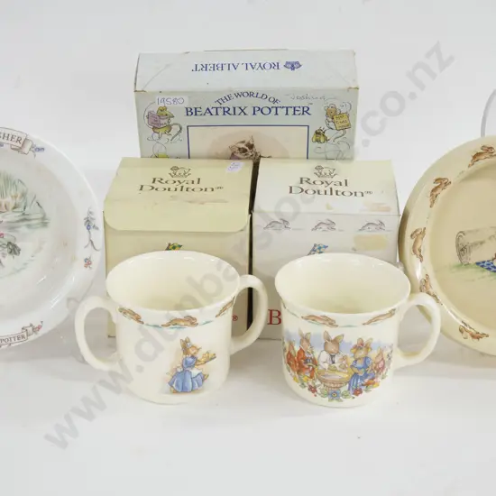 Three Pieces of RD Bunnykins and Other Royal Albert Beatrix Potter