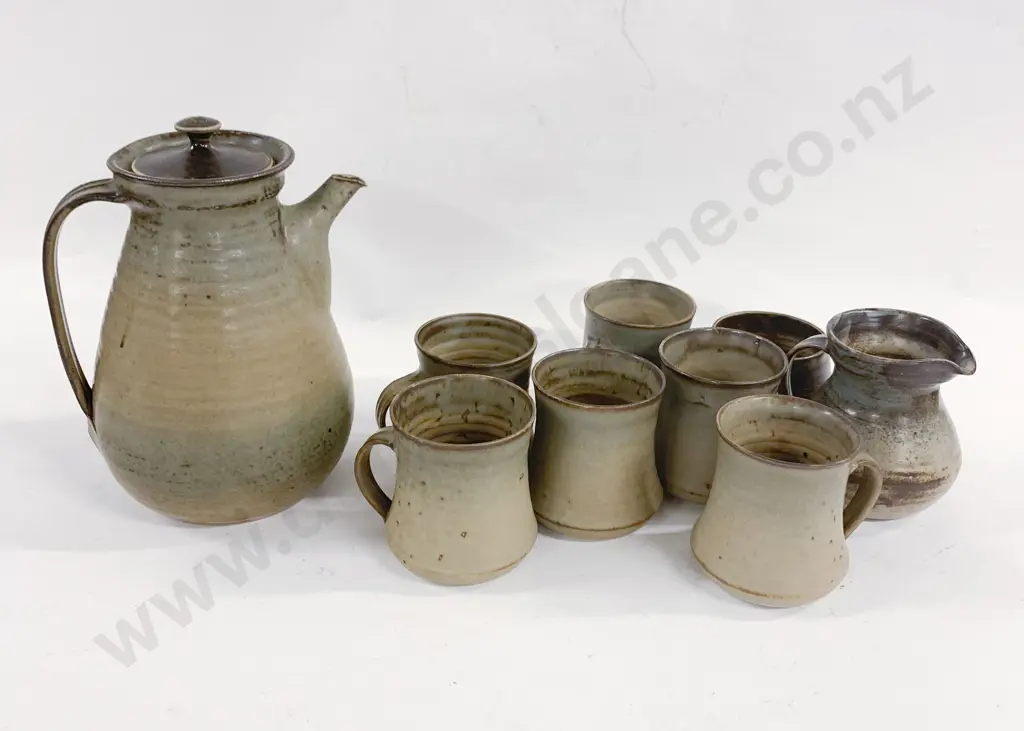 NZ Pottery Coffee Set Image 1++