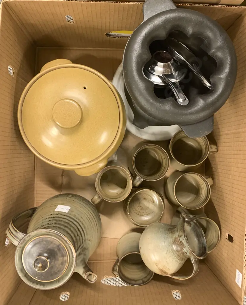 NZ Pottery Coffee Set Image 1++