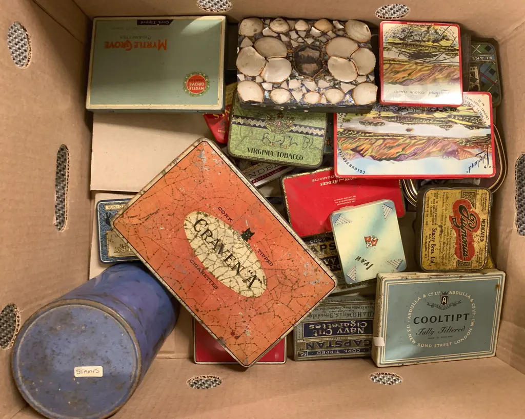Quantity of Mainly Cigarette Tins Image 1++