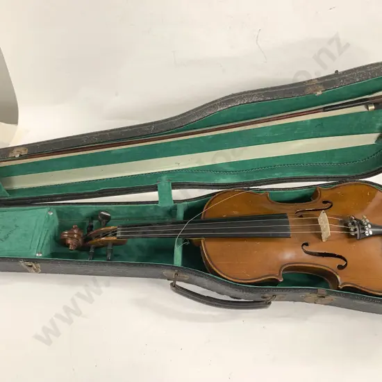 Cased Violin with bow