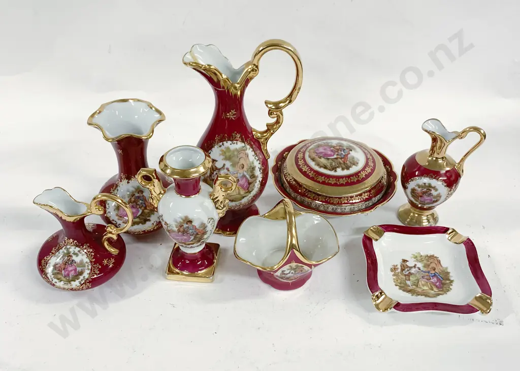 Eight Larger Limoges Pieces incl. Jugs Image 1++