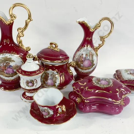 Seven Larger Limoges Pieces incl. Jugs