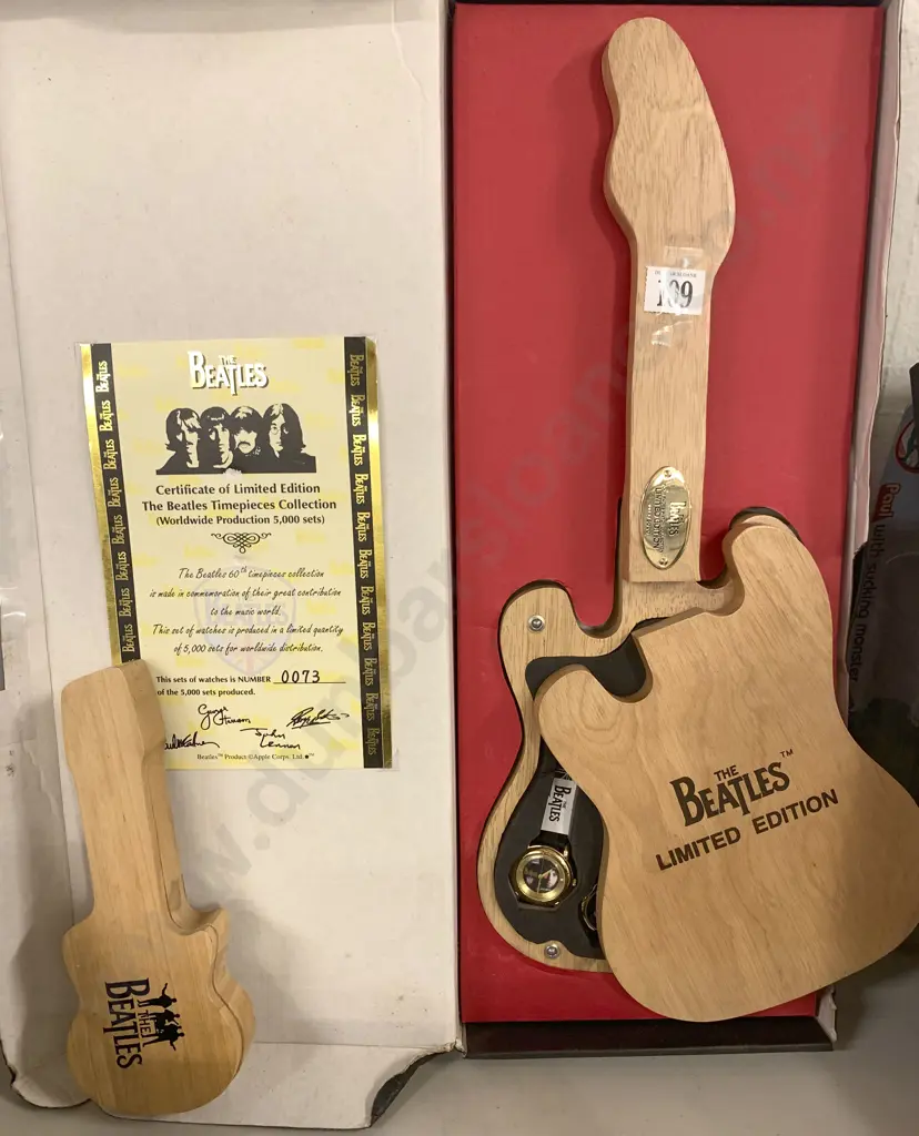 Beatles Boxed Limited Edition Time Piece Collection and Single Watch Image 1++