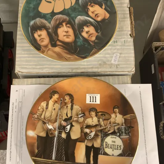 Set of Eight Beatles Collector's Plates