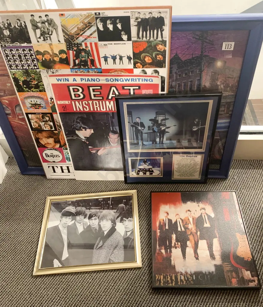 The Beatles and Other Groups Framed Works Image 1++