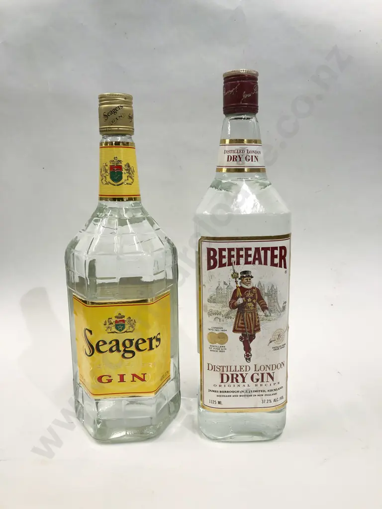 Beefeater Distilled London Dry Gin 1.125L Together With Seagers Distilled Dry Gin 1.125L Image 1++