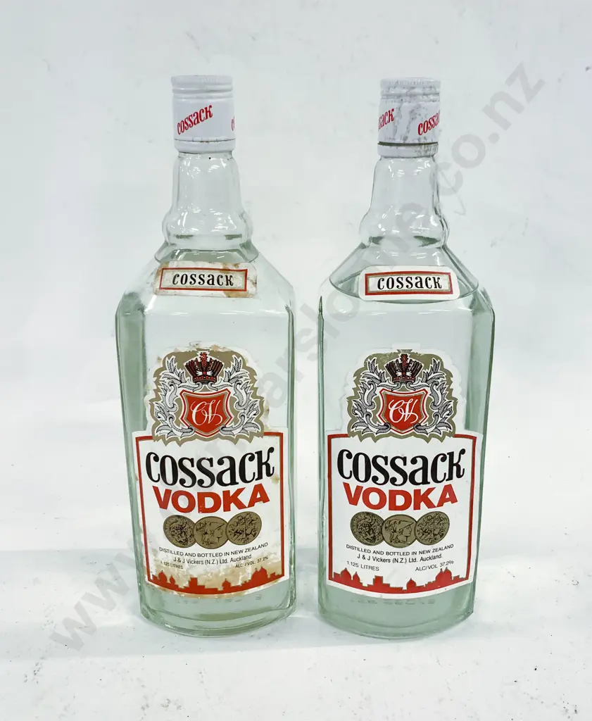 Two Bottles of Cossack Vodka 1.125L Image 1++
