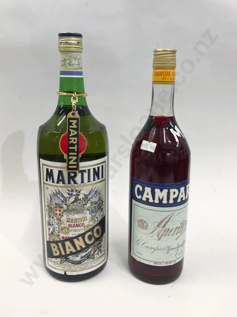 Campari 100cl Together With Martini Bianco Vermouth 1.5L Image 1++