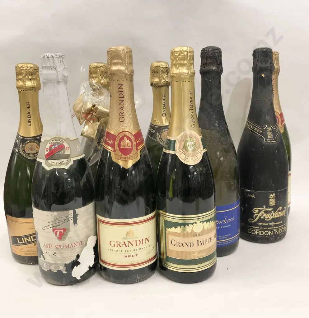 Nine Bottles of Assorted Sparkling Image 1++