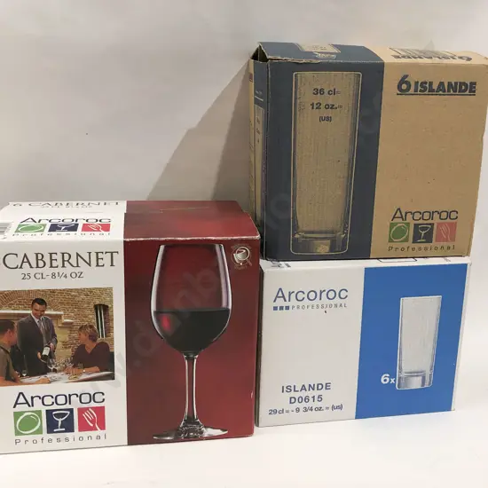 Assorted Boxed Glassware