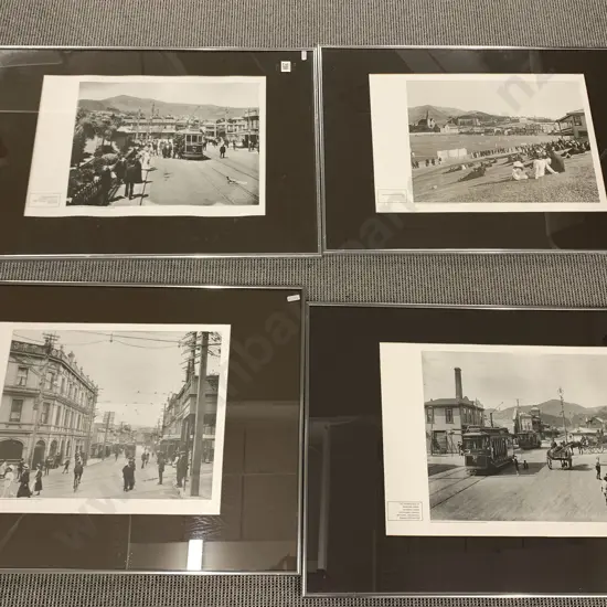 Four Framed Turnbull Library Prints of Wellington with Two Other Large Framed Reproduction Prints