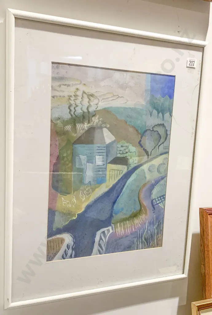 John Crawford Pastel on Paper "Scene and Unseen" Image 1++