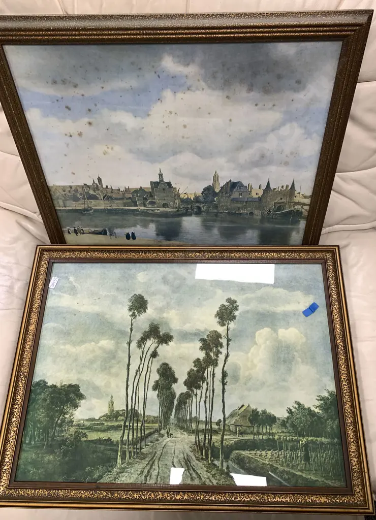 Four Framed Reproduction Prints Image 1++
