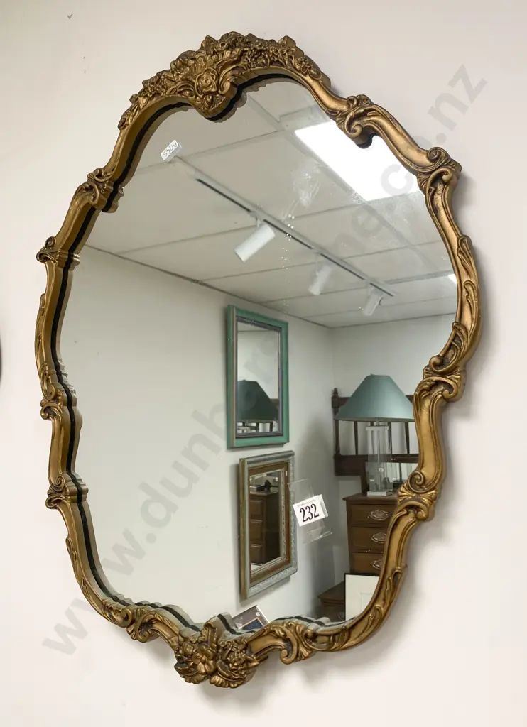 Ornate Gilt Frame Wall Mirror Image 1++