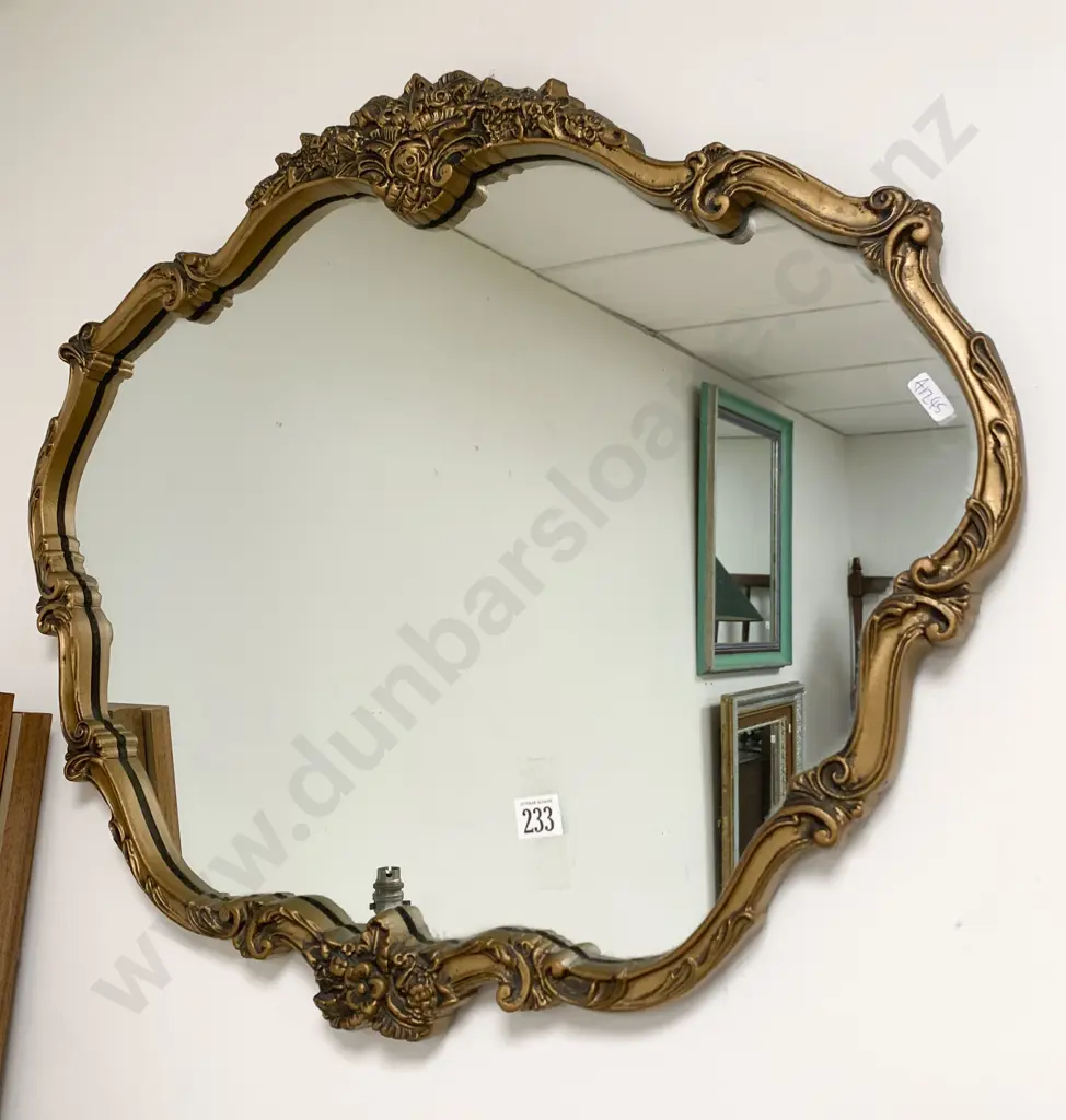 Ornate Gilt Frame Wall Mirror Image 1++