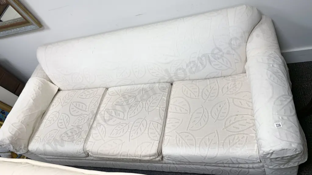 Modern Upholstered Three Seater Sofa Image 1++