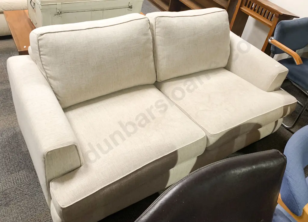 Modern Linen Two Seater Sofa (AF) Image 1++