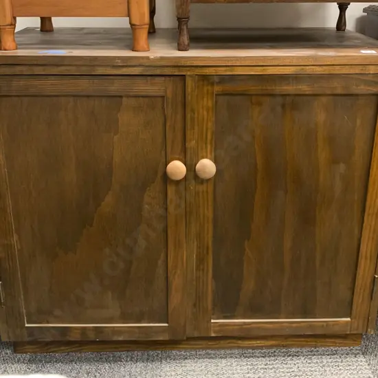 Low Oak Cabinet