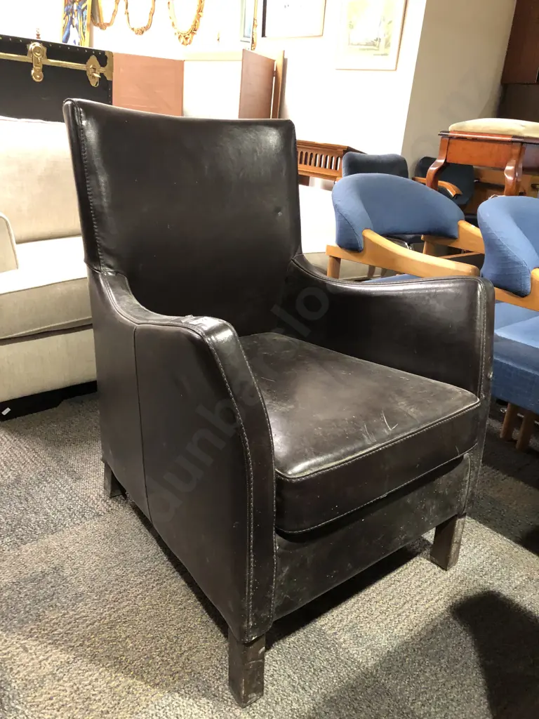 Vinyl Upholstered Armchair Image 1++