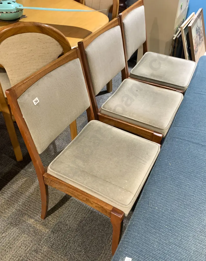 Three Mahogany Dining Chairs Image 1++