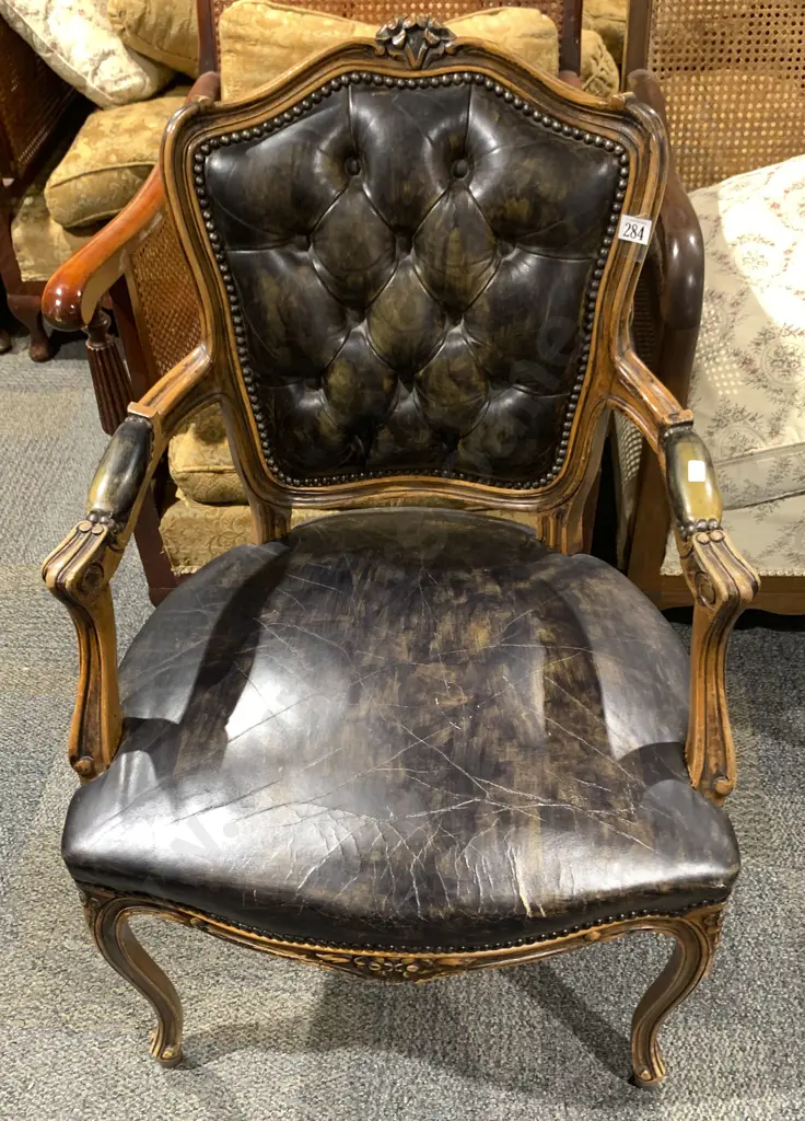 Louis XV Style Salon Chair Image 1++