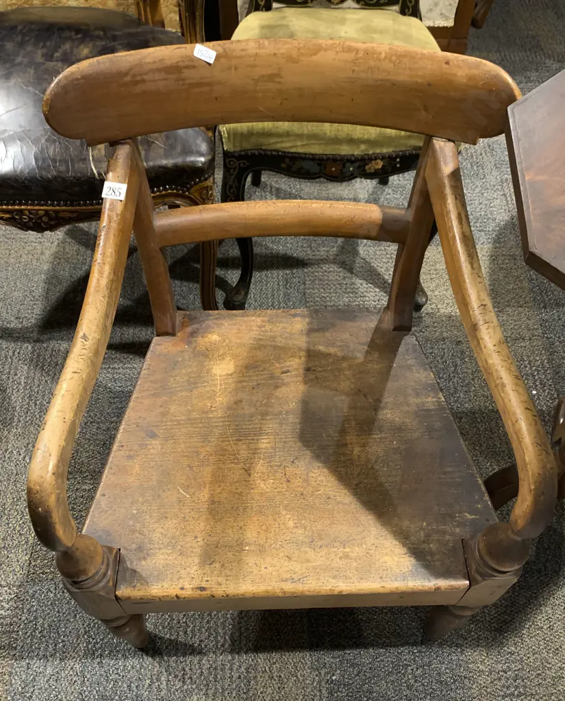 Early Victorian Country Chair (Shortened) Image 1++