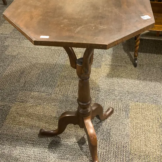 19th Century Mahogany Tripod Wine Table