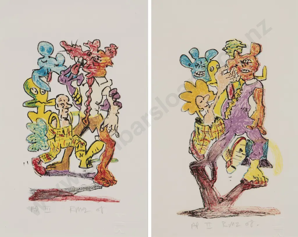 Rob McLeod - Untitled Lithographs (2) Image 1++