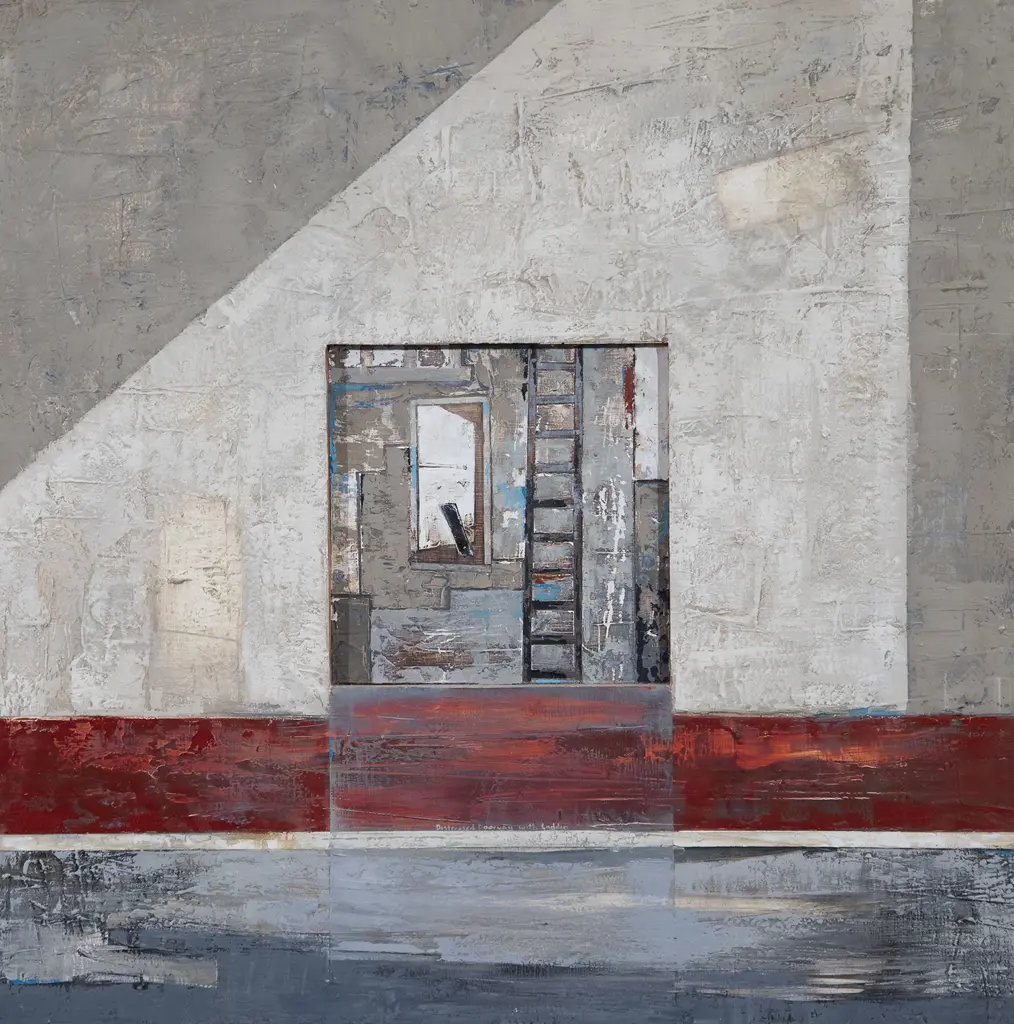 Jane Mitchell - Distressed Doorway with Ladder Image 1++