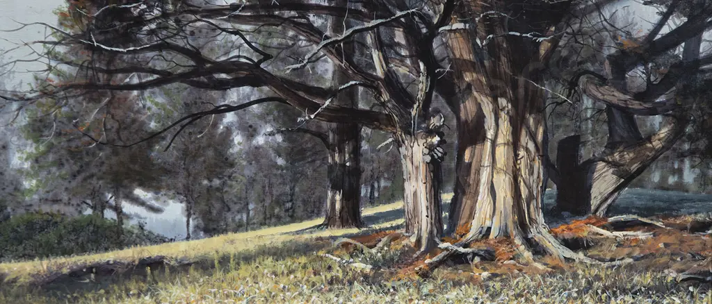 Graham Braddock - Untitled (Landscape with Trees) Image 1++