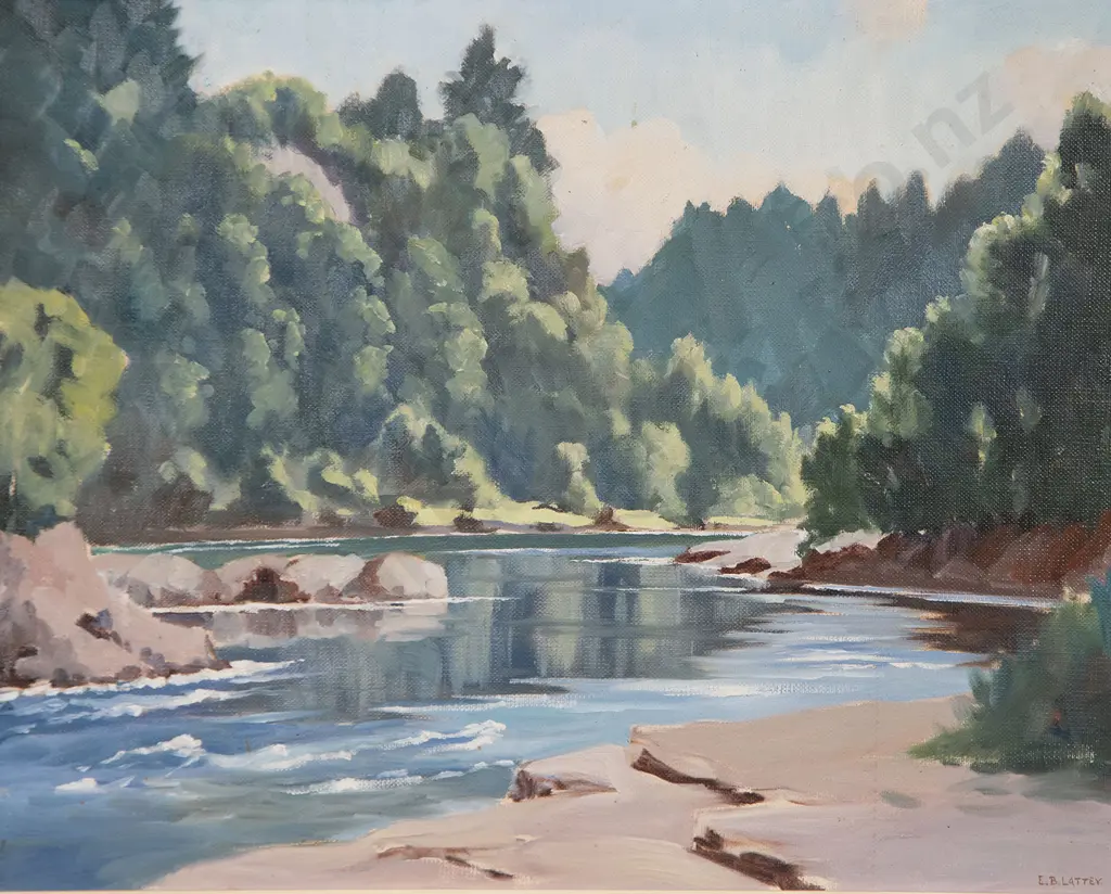 E B Lattey - Waikato River Image 1++