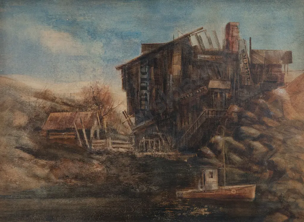 Franklin Bates (American) - At the Dock Image 1++