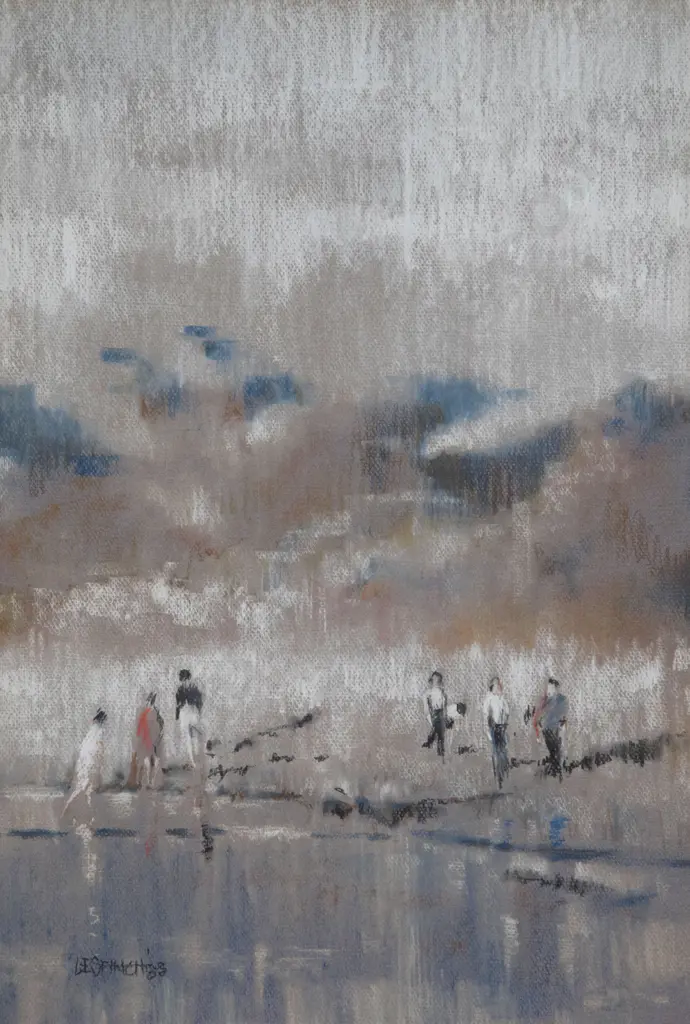 Les Finch - Beach Scene at Ocean Grove Image 1++