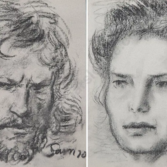 Sam Cairncross (1913-76) - Male & Female Portrait Studies