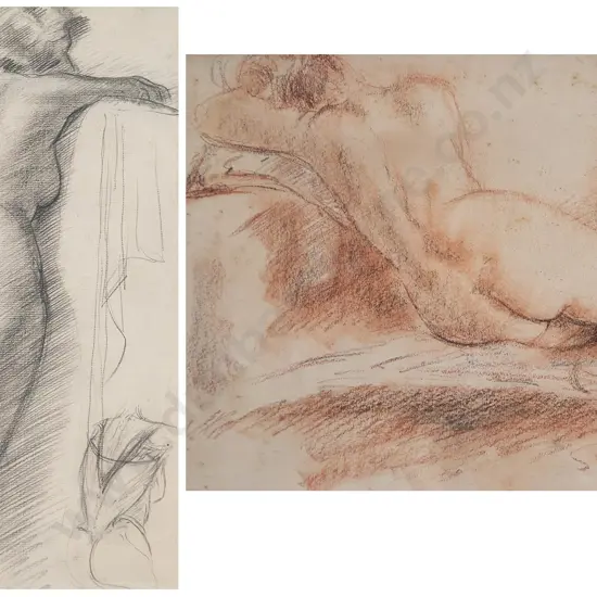 Sam Cairncross (1913-76) - Two Female Nude Studies