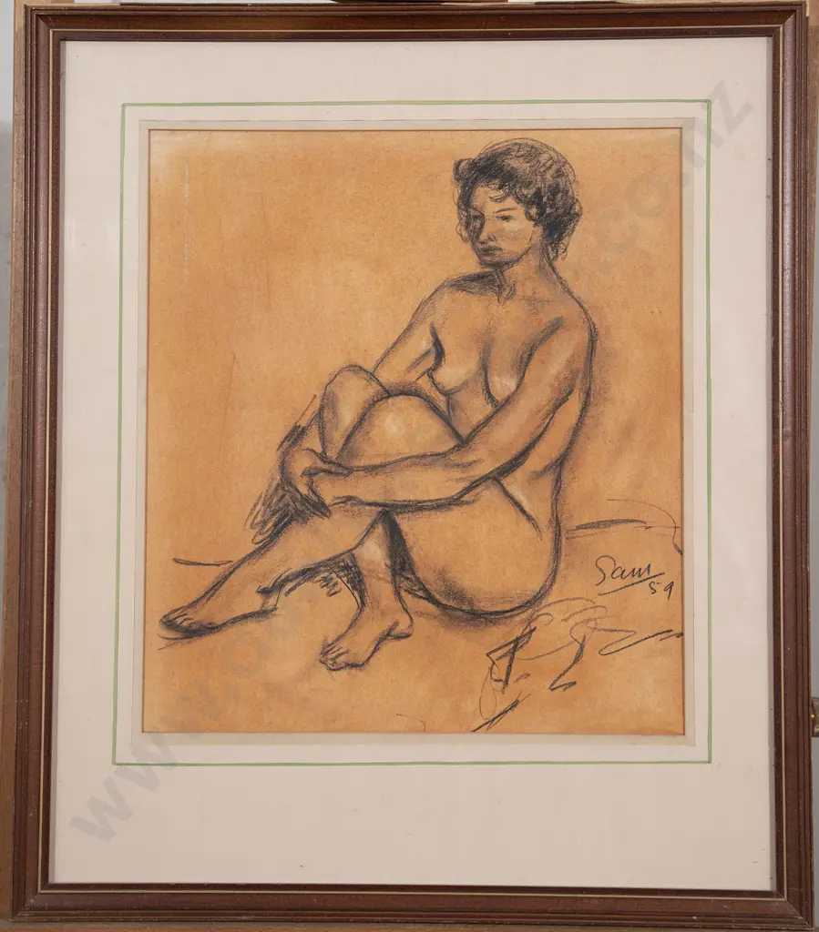 Sam Cairncross (1913-76) - Two Female Nude Studies Image 1++