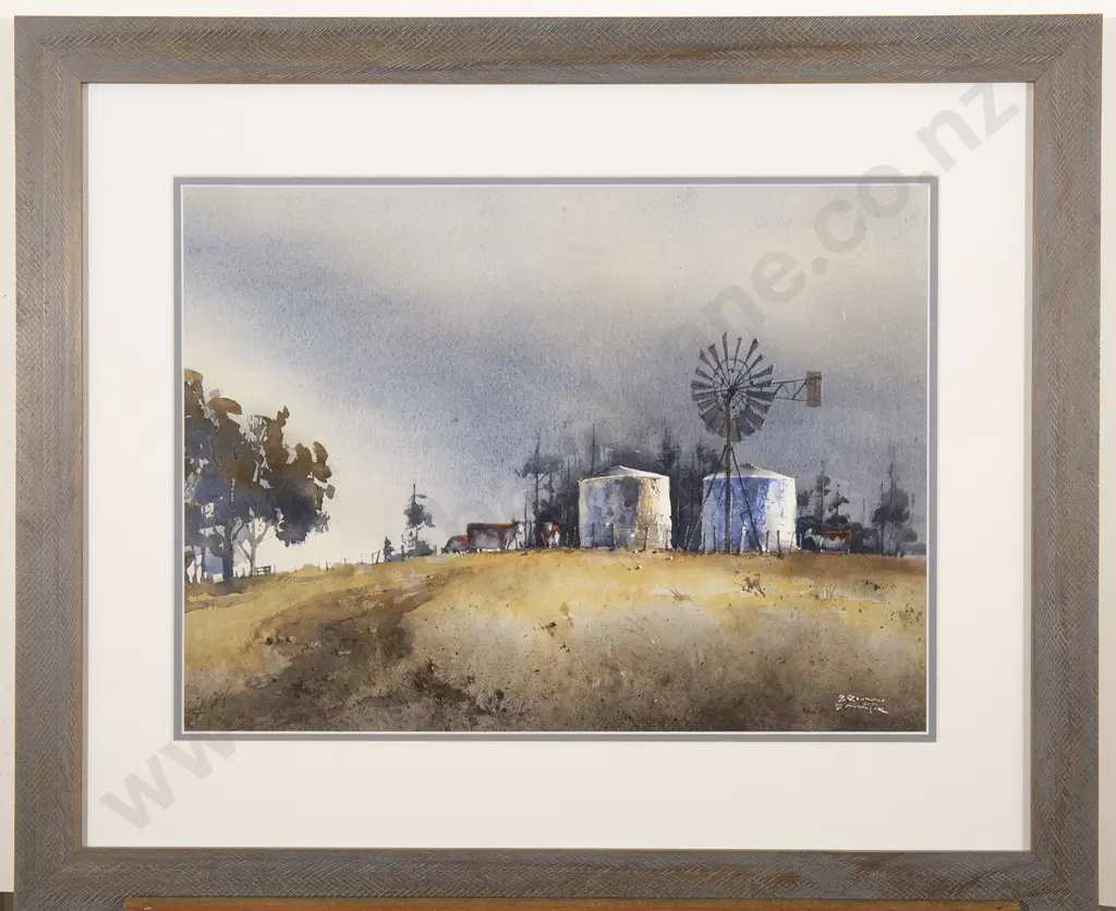 Brian Baxter - Pastural Scene with Grazing Cows Image 1++