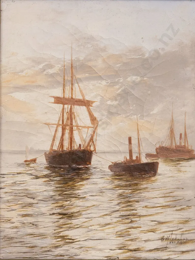Attributed B Fletcher - Pair Marine Studies Image 1++