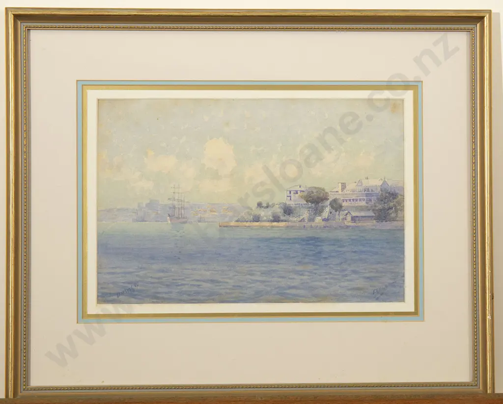 Fred Elliott (Australian) - Darling Point Sydney Harbour Image 1++