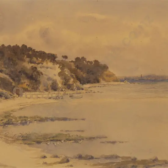 E M Wilks - Low Tide with Seagulls