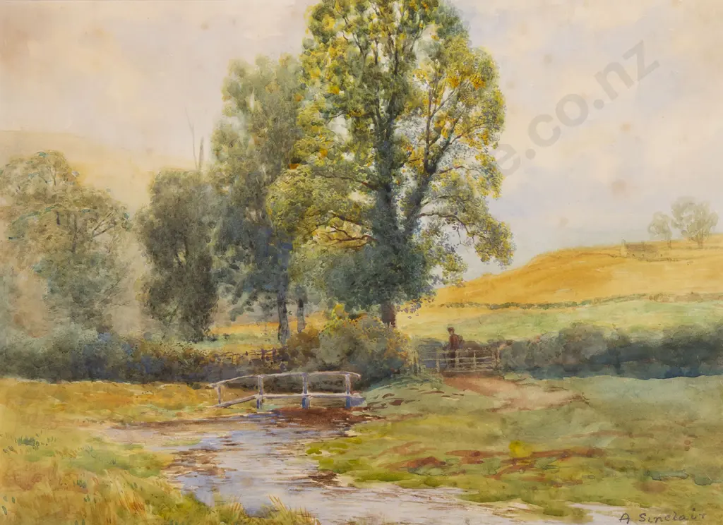 A Sinclair with W Coates & Other Watercolour (3) Image 1++