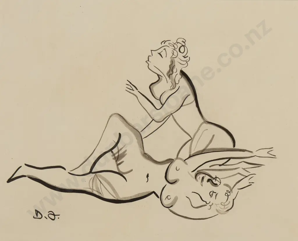 Donald Friend (Australian) - Untitled (Nudes) Image 1++