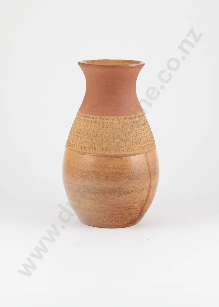 Crown Lynn Daniel Steenstra Terracotta Vase Image 1++
